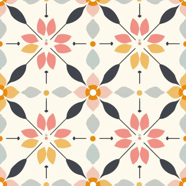 Pastel Lattice Wallpaper - Lemon Park