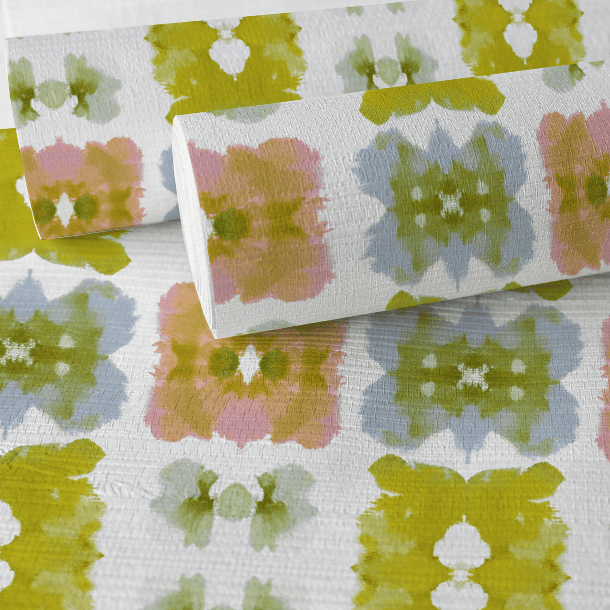 Pastel Loom Faux Grasscloth Wallpaper - Benton Lane Home - Lemon Park