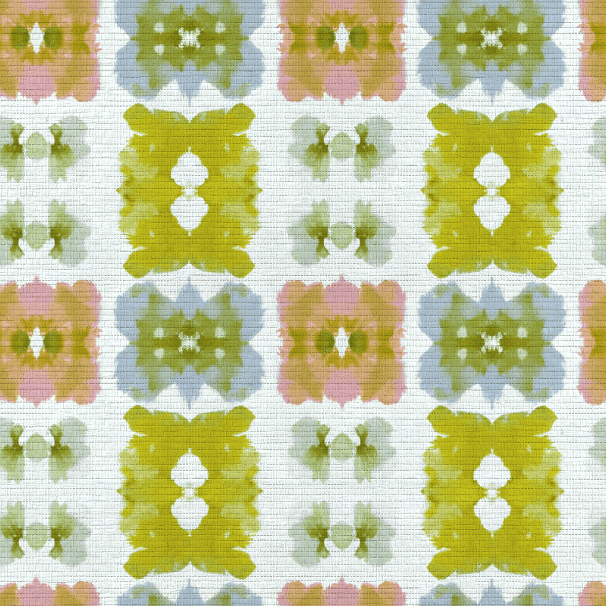 Pastel Loom Faux Grasscloth Wallpaper - Benton Lane Home - Lemon Park