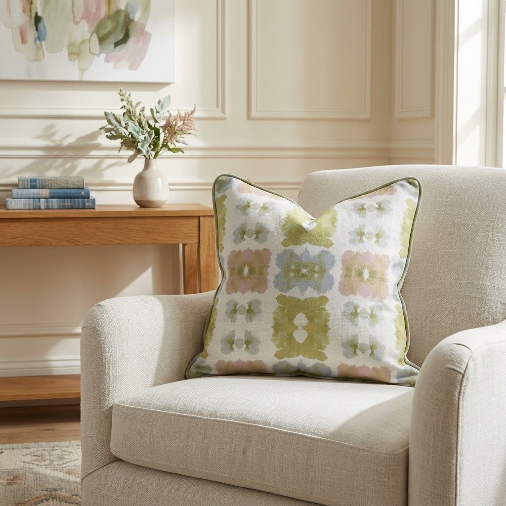 Pastel Loom Throw Pillow - Benton Lane Home - Lemon Park