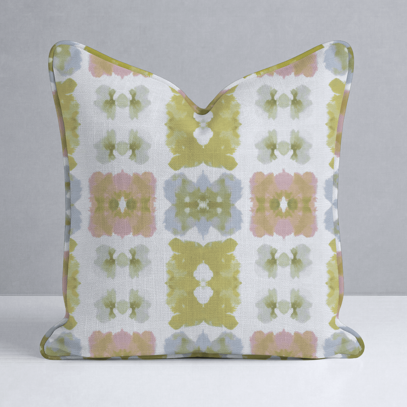 Pastel Loom Throw Pillow - Benton Lane Home - Lemon Park