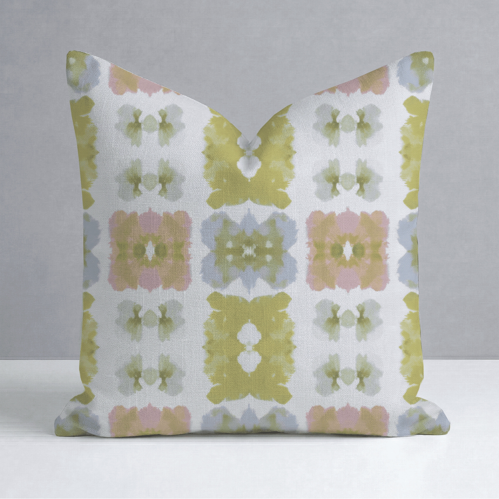 Pastel Loom Throw Pillow - Benton Lane Home - Lemon Park