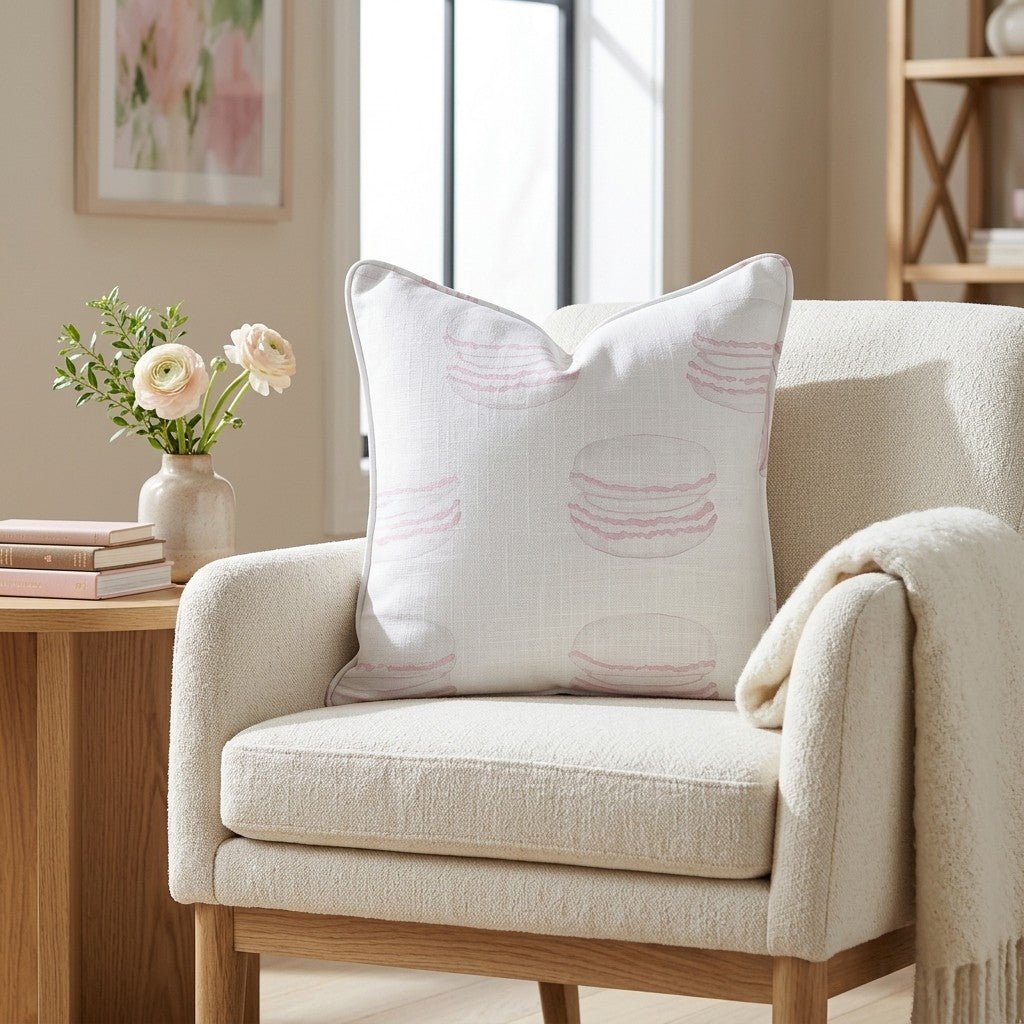 Pastel Paris Throw Pillow - Lemon Park
