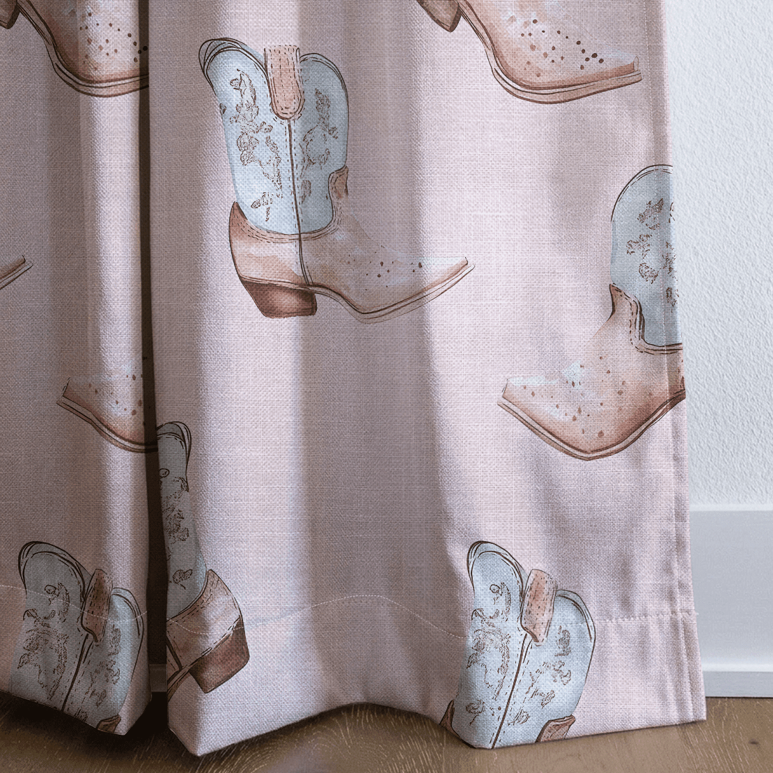 Pastel Rodeo - Drapery - Benton Lane Home - Lemon Park