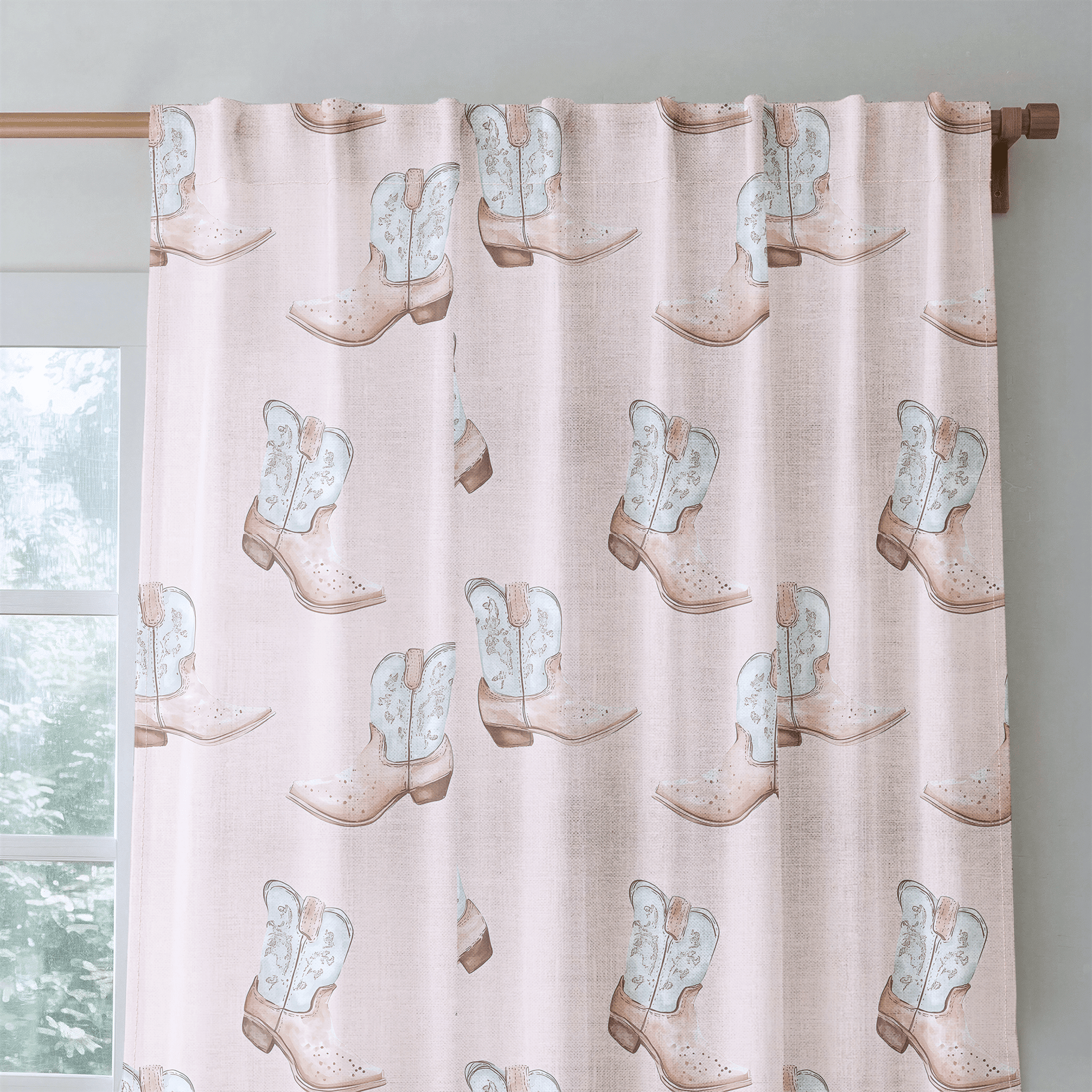 Pastel Rodeo - Drapery - Benton Lane Home - Lemon Park