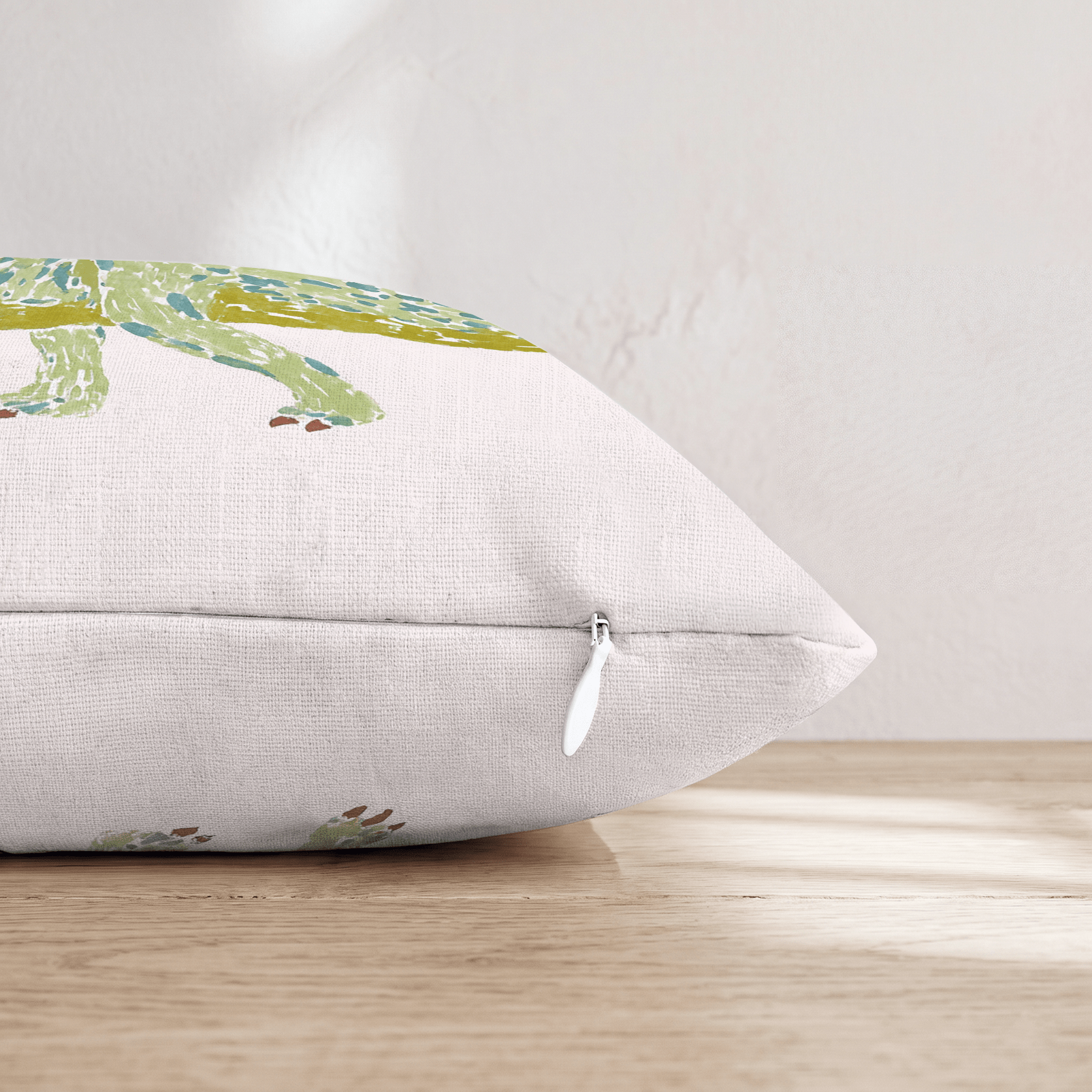 Pastel Stegosaurus_ Throw Pillow - Hillcroft Home