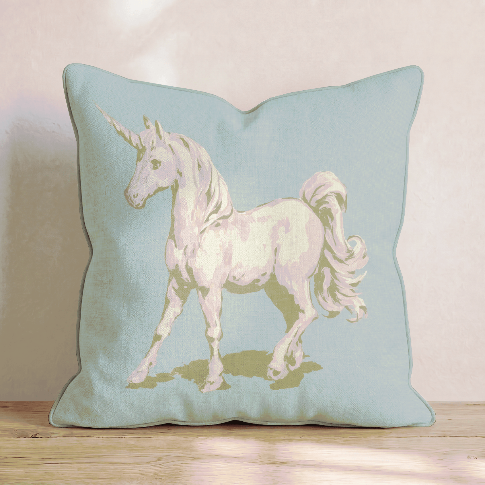Pastel Unicorn Throw Pillow - Benton Lane Home - Hillcroft Home