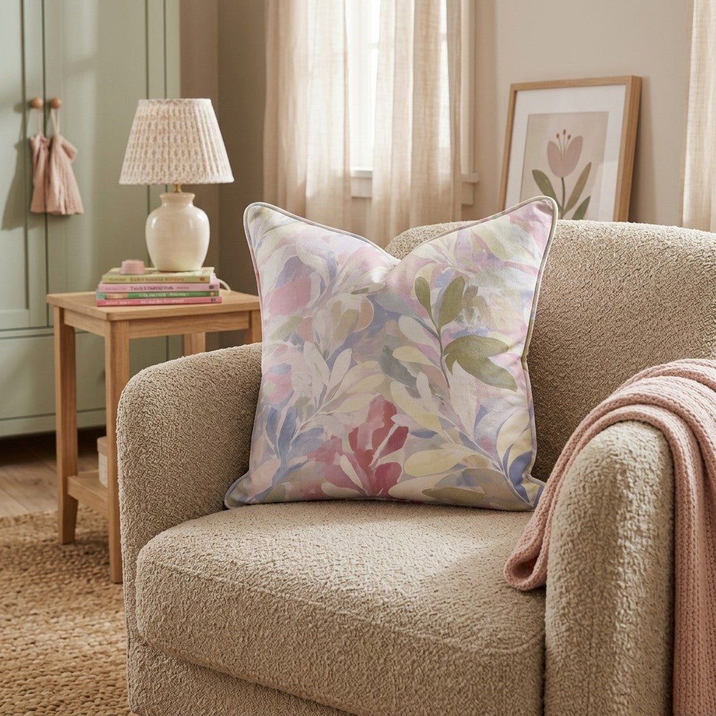 Pastel Verbena Throw Pillow - Benton Lane Home - Hillcroft Home