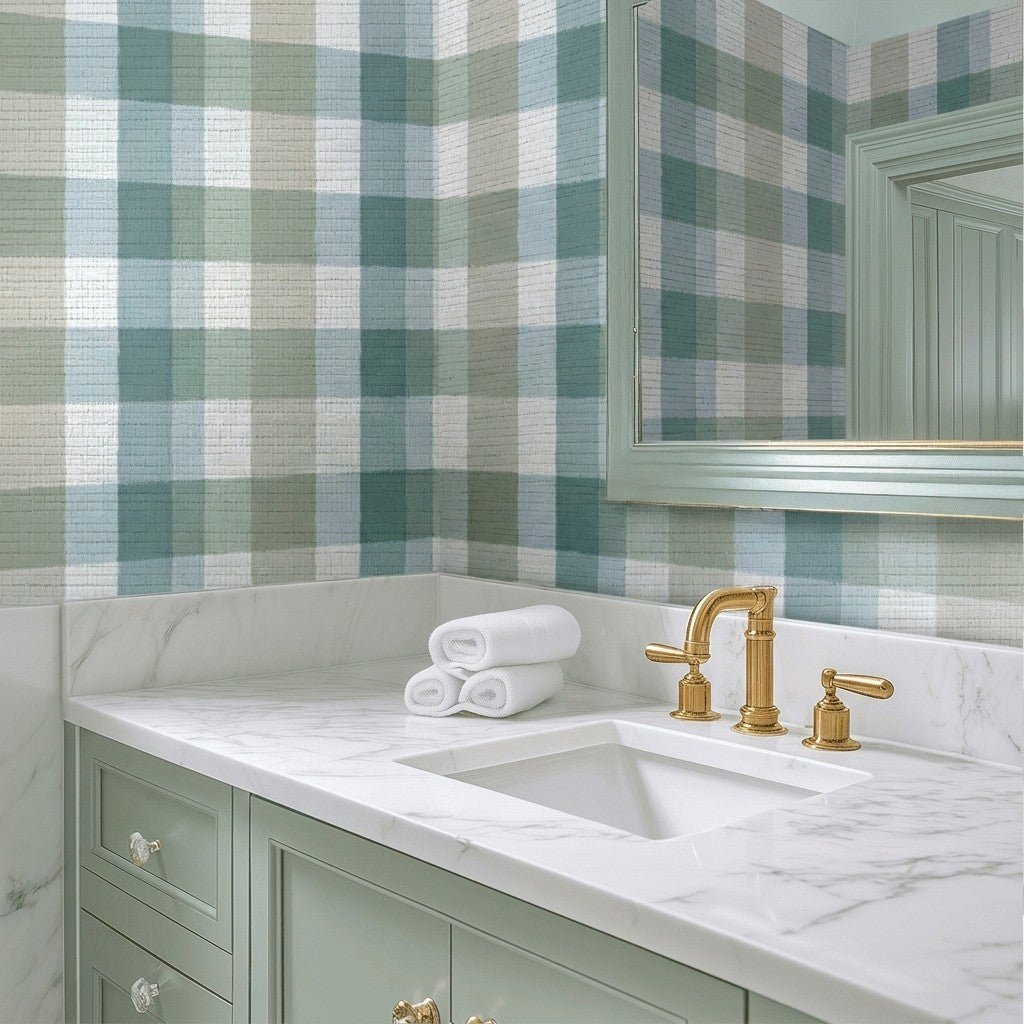 Pasture Picnic Faux Grasscloth Wallpaper - Benton Lane Home - Lemon Park