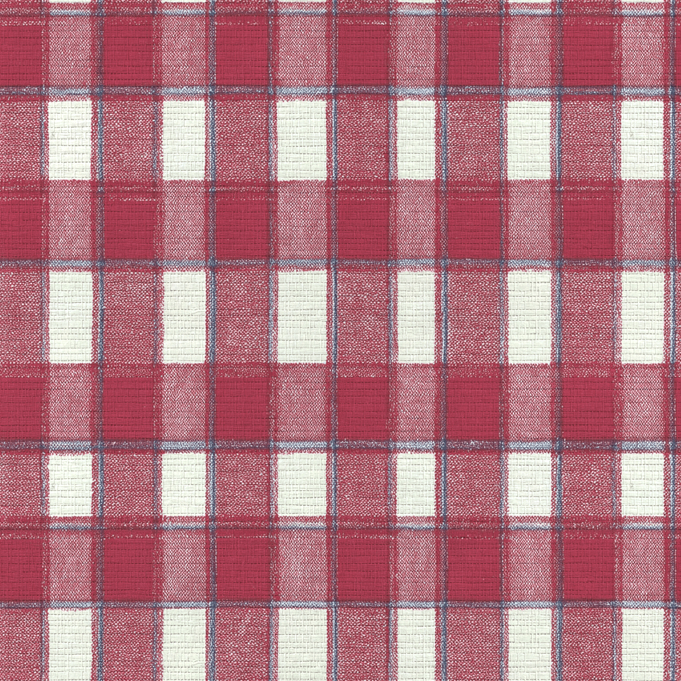 Patchwork Gingham Faux Grasscloth Wallpaper - Painted Paper