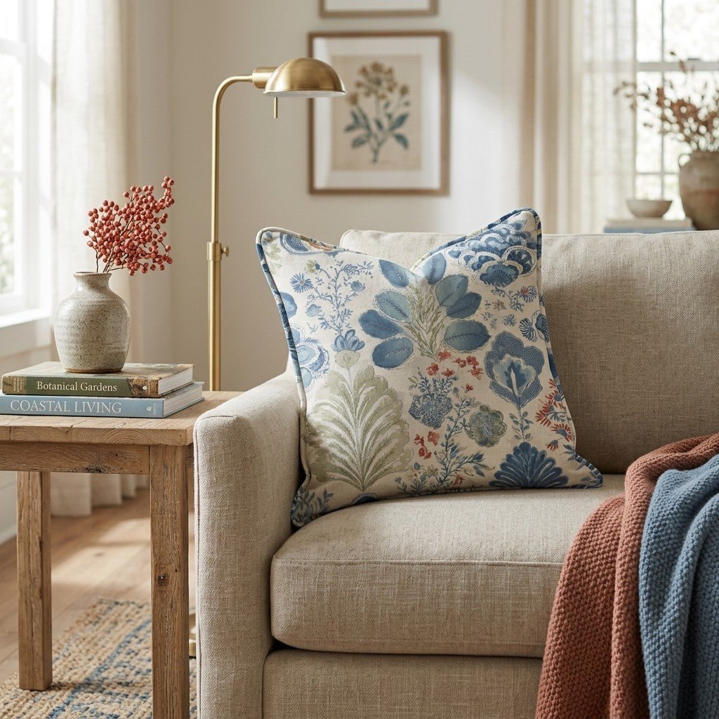 Patchwork Petal Throw Pillow - Benton Lane Home - Hillcroft Home