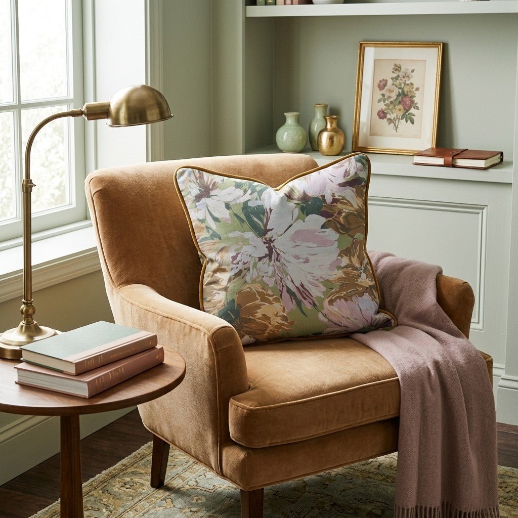 Pattern Heirloom Bloom Throw Pillow - Benton Lane Home - Hillcroft Home