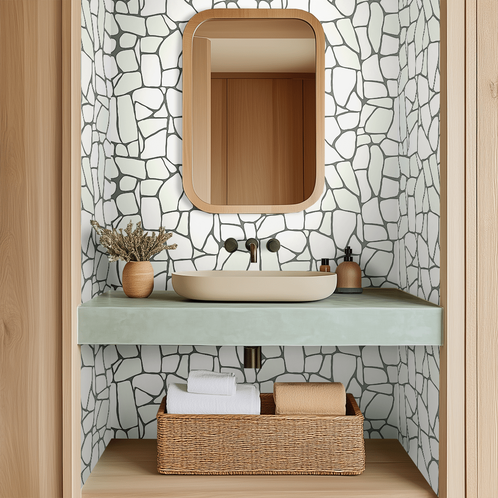 Pavé Wallpaper - Benton Lane Home - Painted Paper