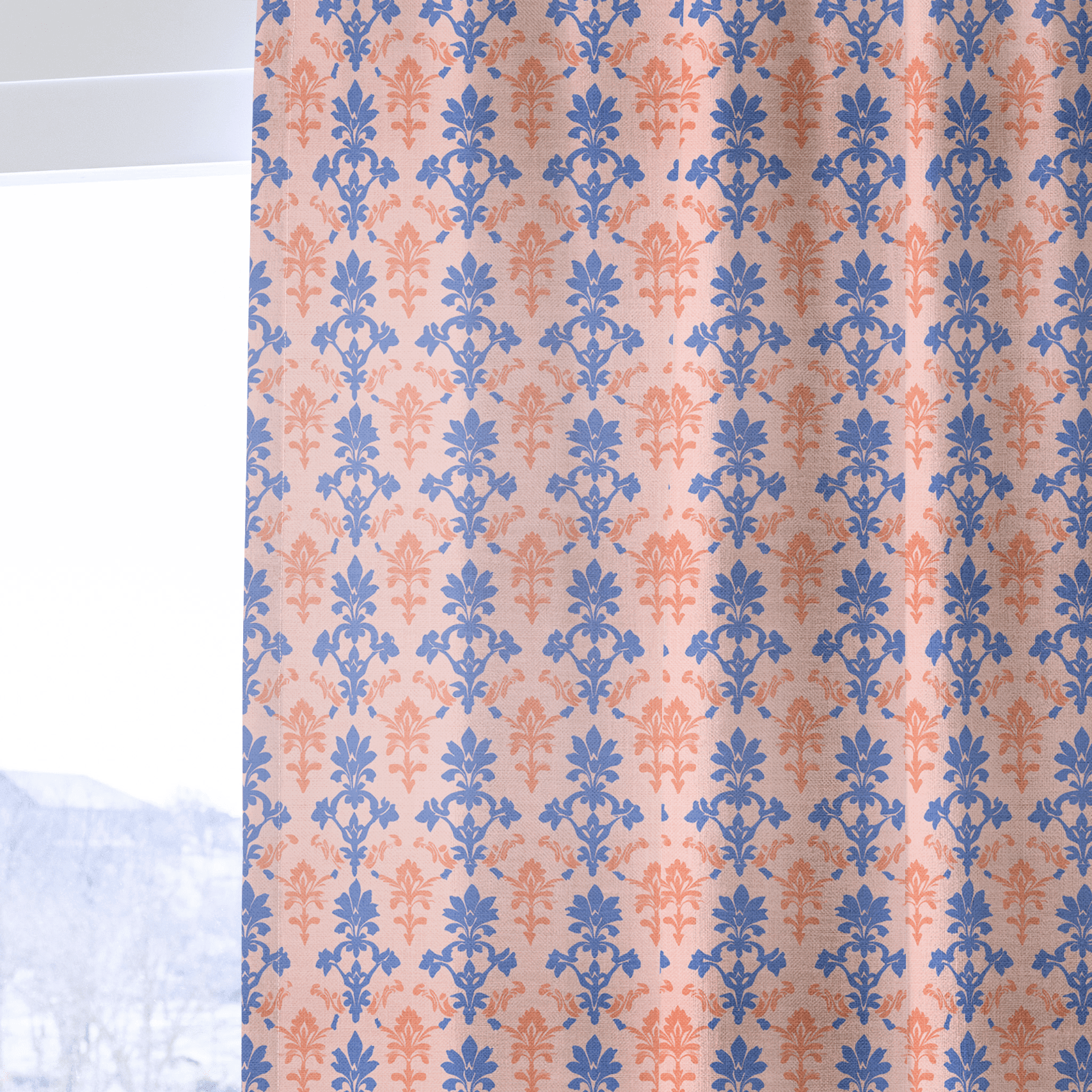 Peachy Elegance - Drapery - Benton Lane Home - Lemon Park