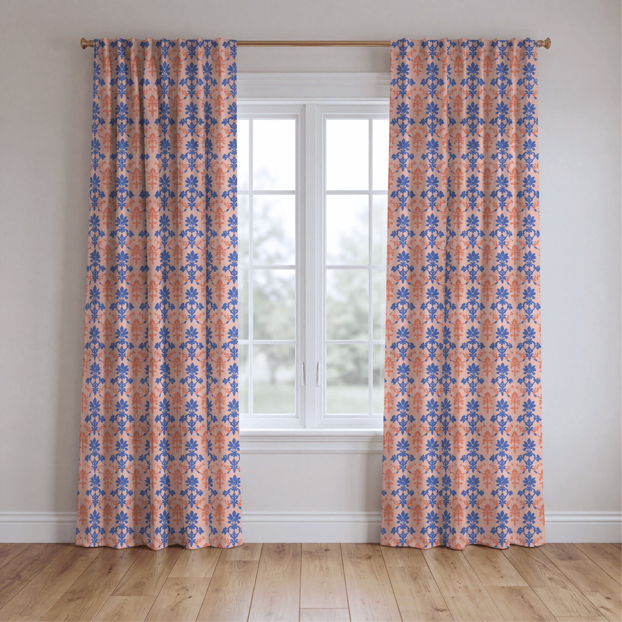 Peachy Elegance - Drapery - Benton Lane Home - Lemon Park