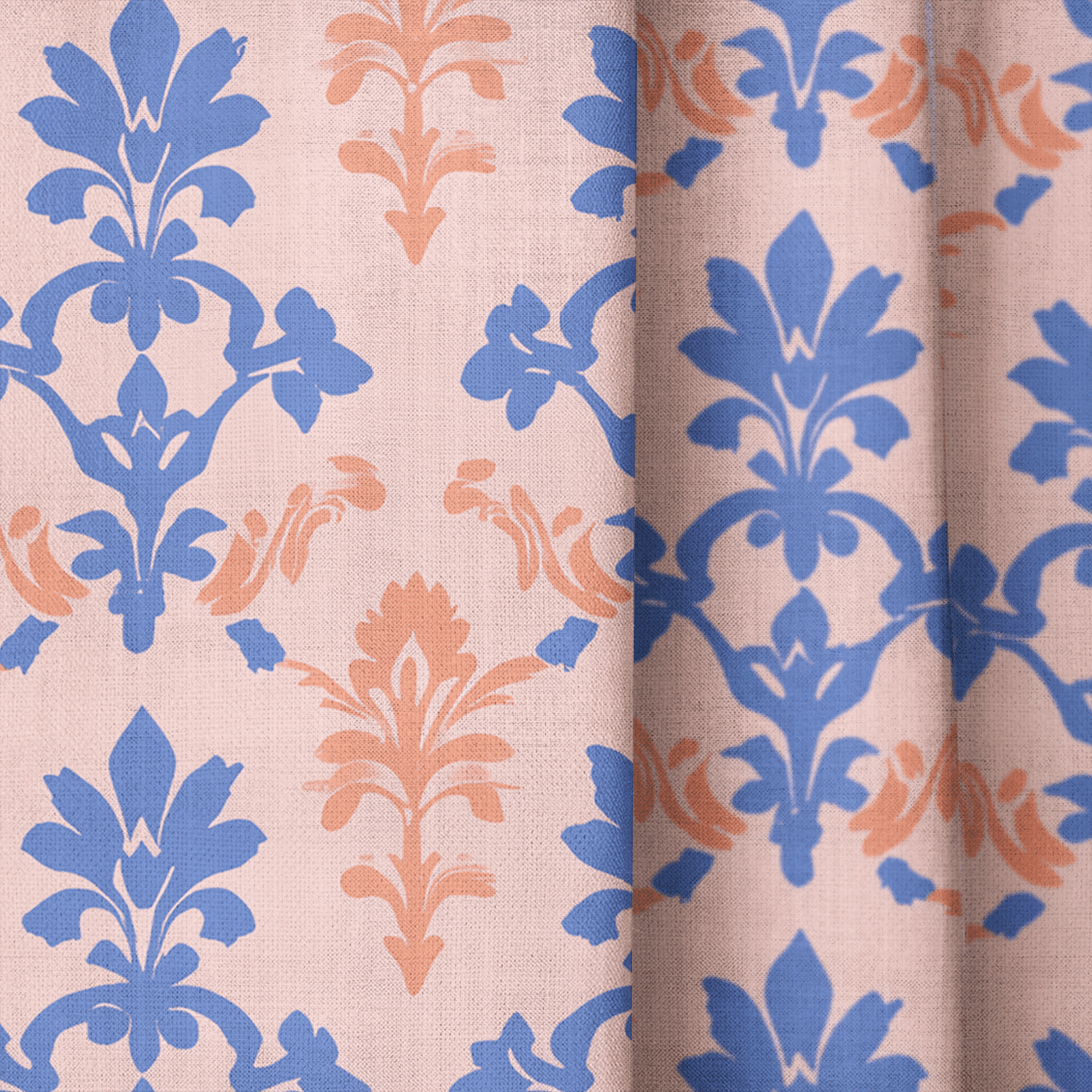 Peachy Elegance - Drapery - Benton Lane Home - Lemon Park