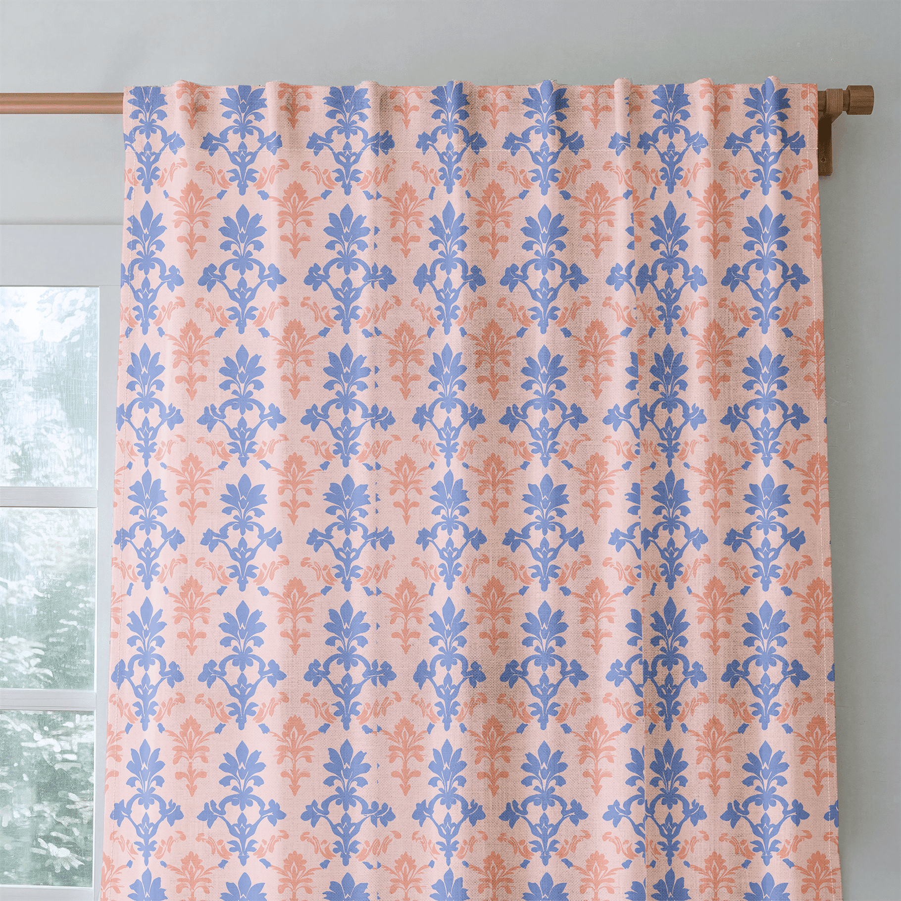 Peachy Elegance - Drapery - Benton Lane Home - Lemon Park