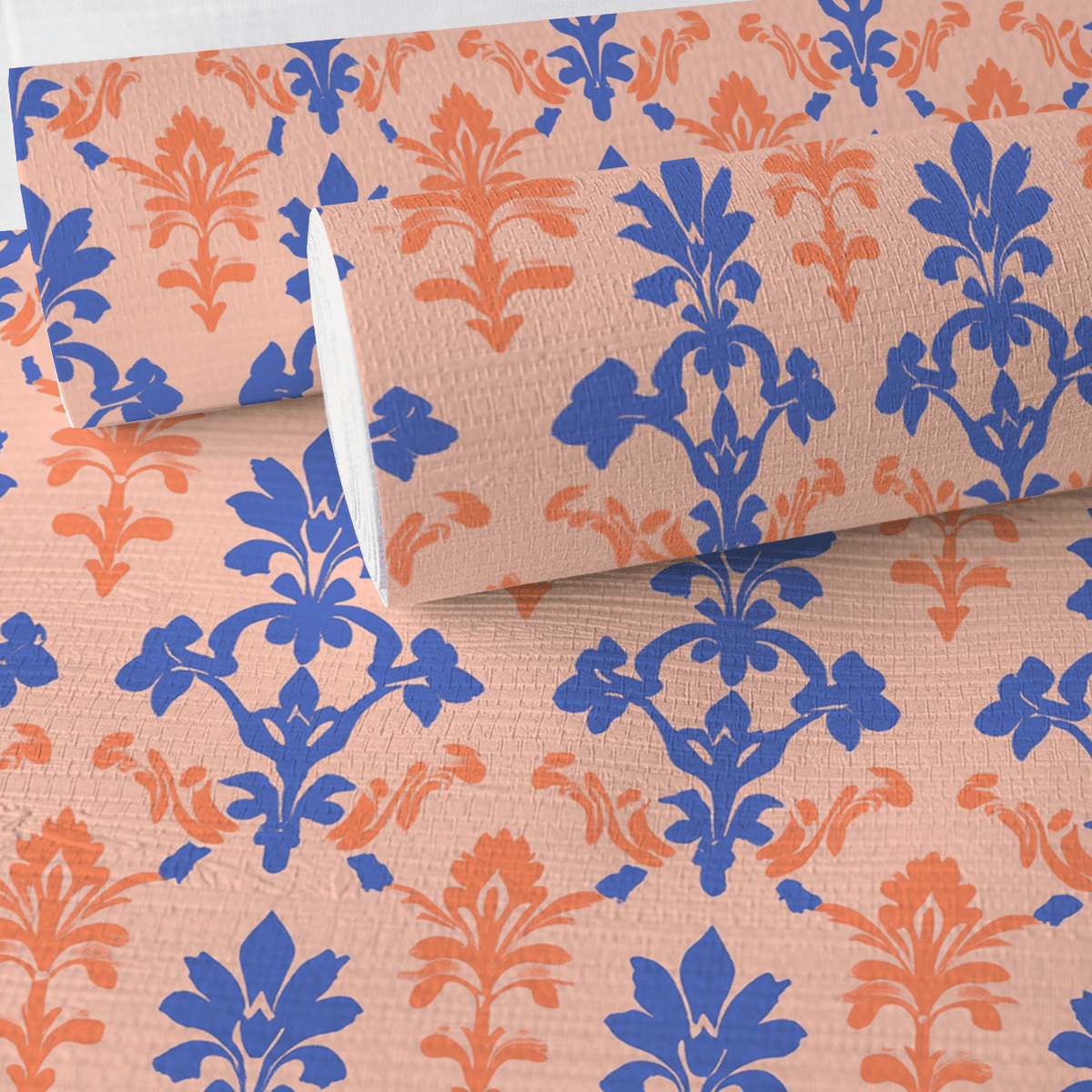 Peachy Elegance Faux Grasscloth Wallpaper - Benton Lane Home - Lemon Park