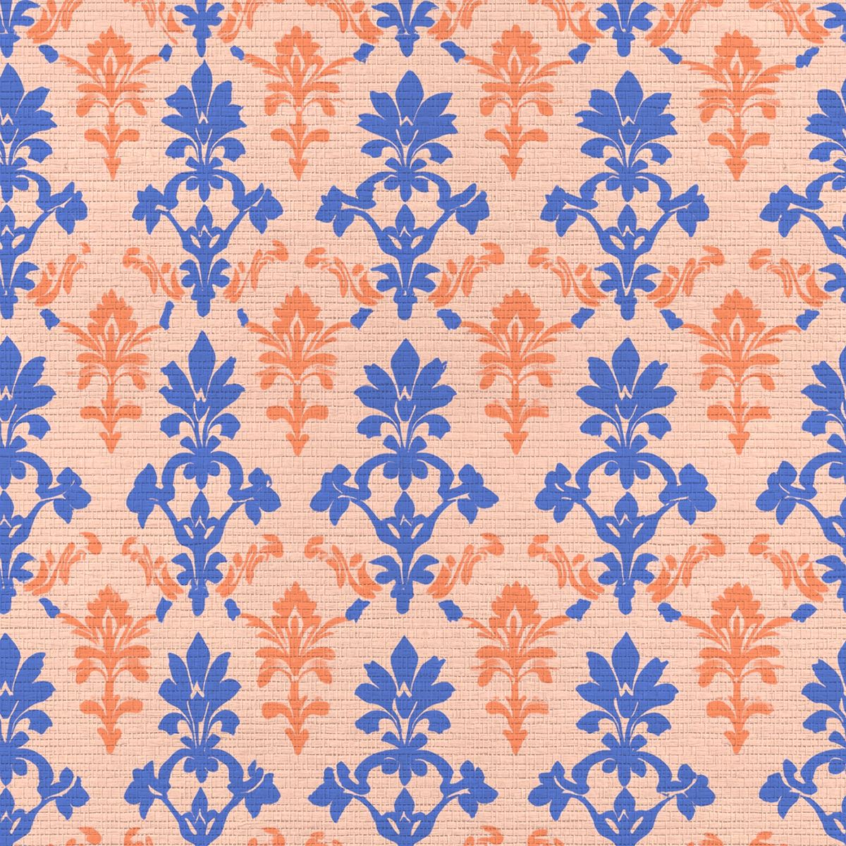 Peachy Elegance Faux Grasscloth Wallpaper - Benton Lane Home - Lemon Park