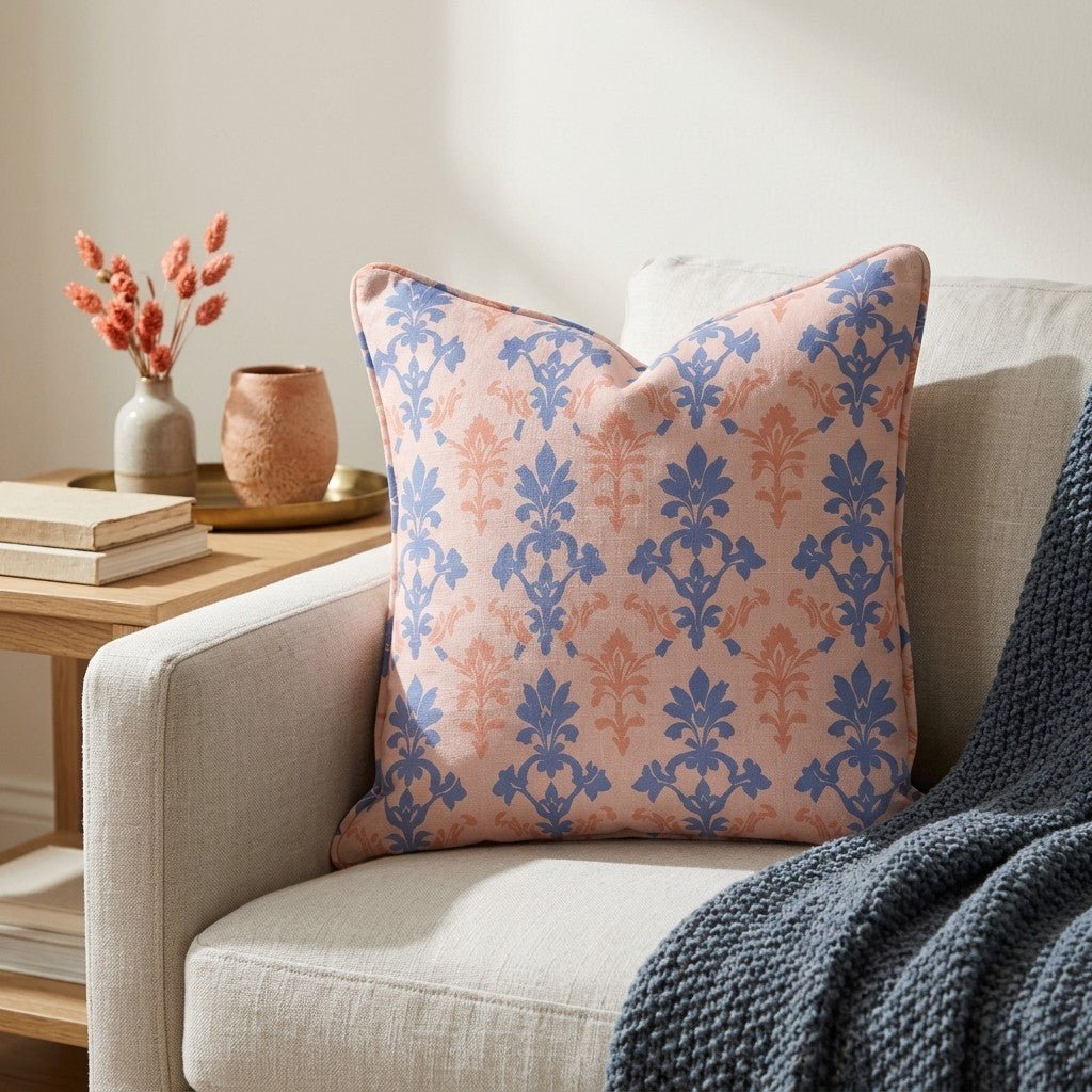 Peachy Elegance Throw Pillow - Benton Lane Home - Lemon Park