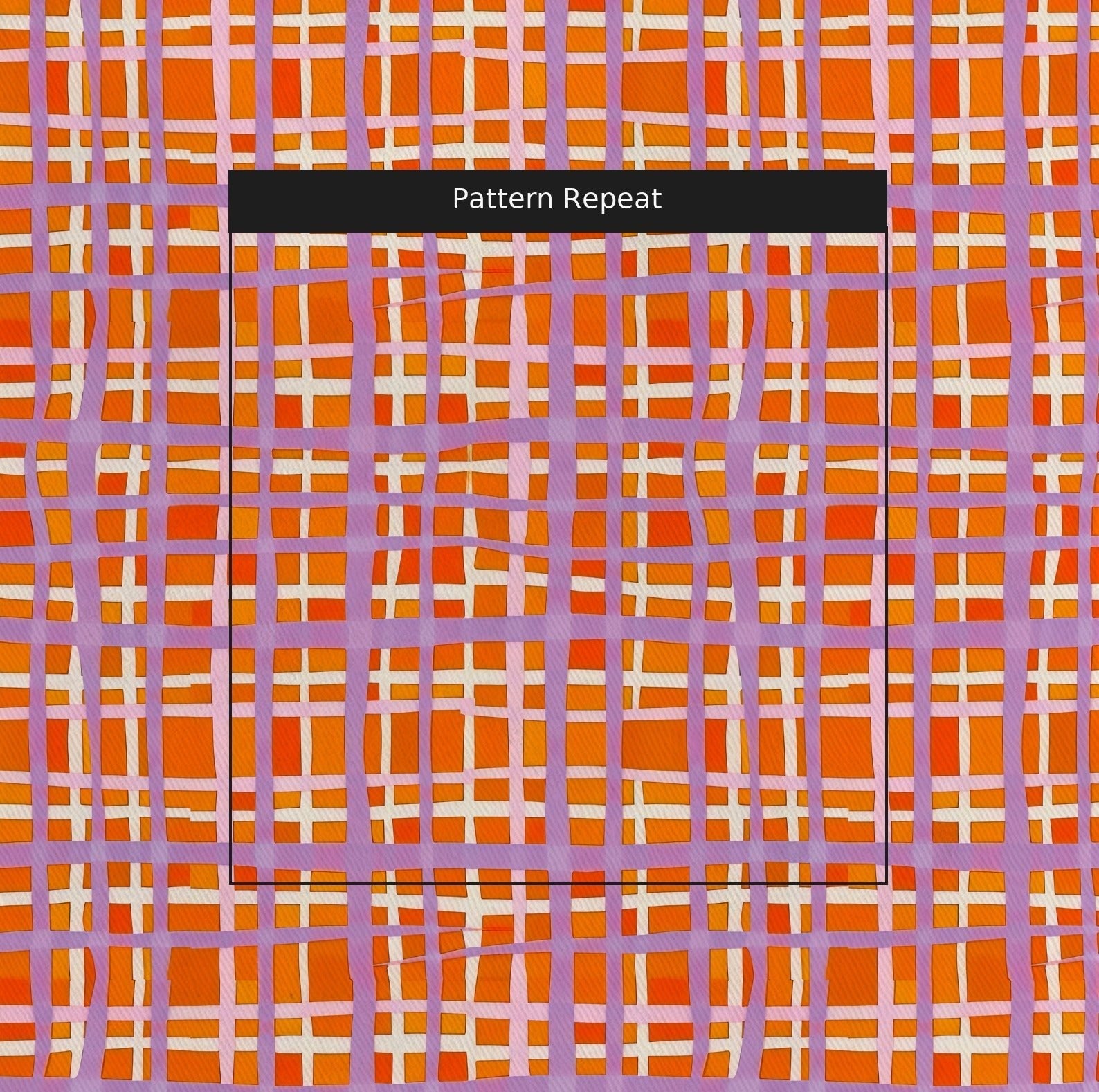 Peachy Gridlock - Fabric - Benton Lane Home - Lemon Park