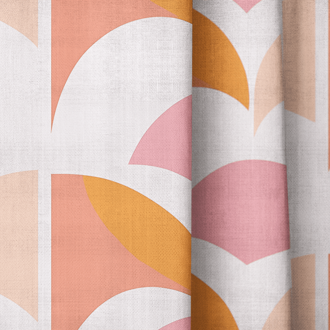 Peachy Pops - Drapery - Benton Lane Home - Lemon Park