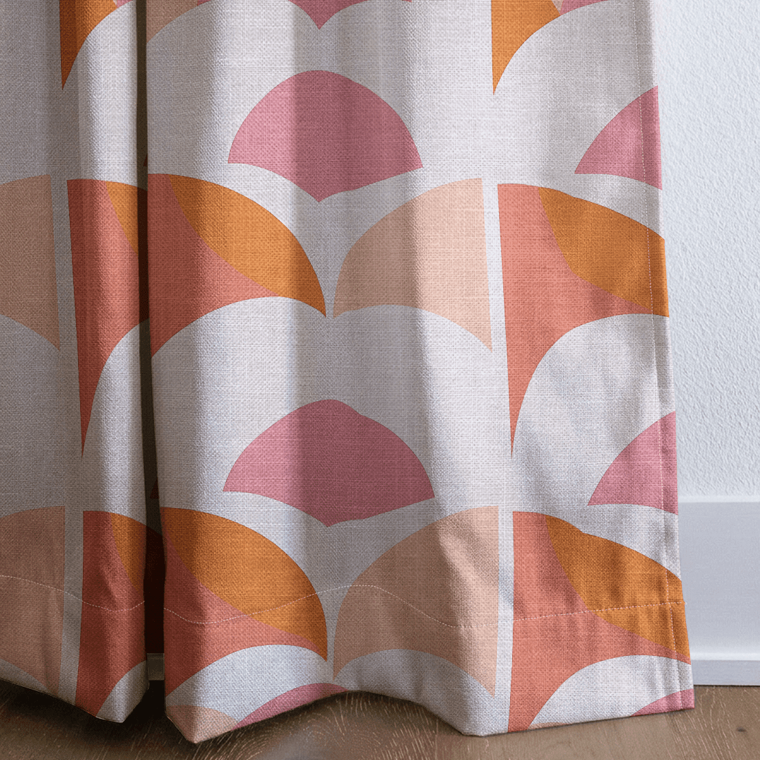 Peachy Pops - Drapery - Benton Lane Home - Lemon Park