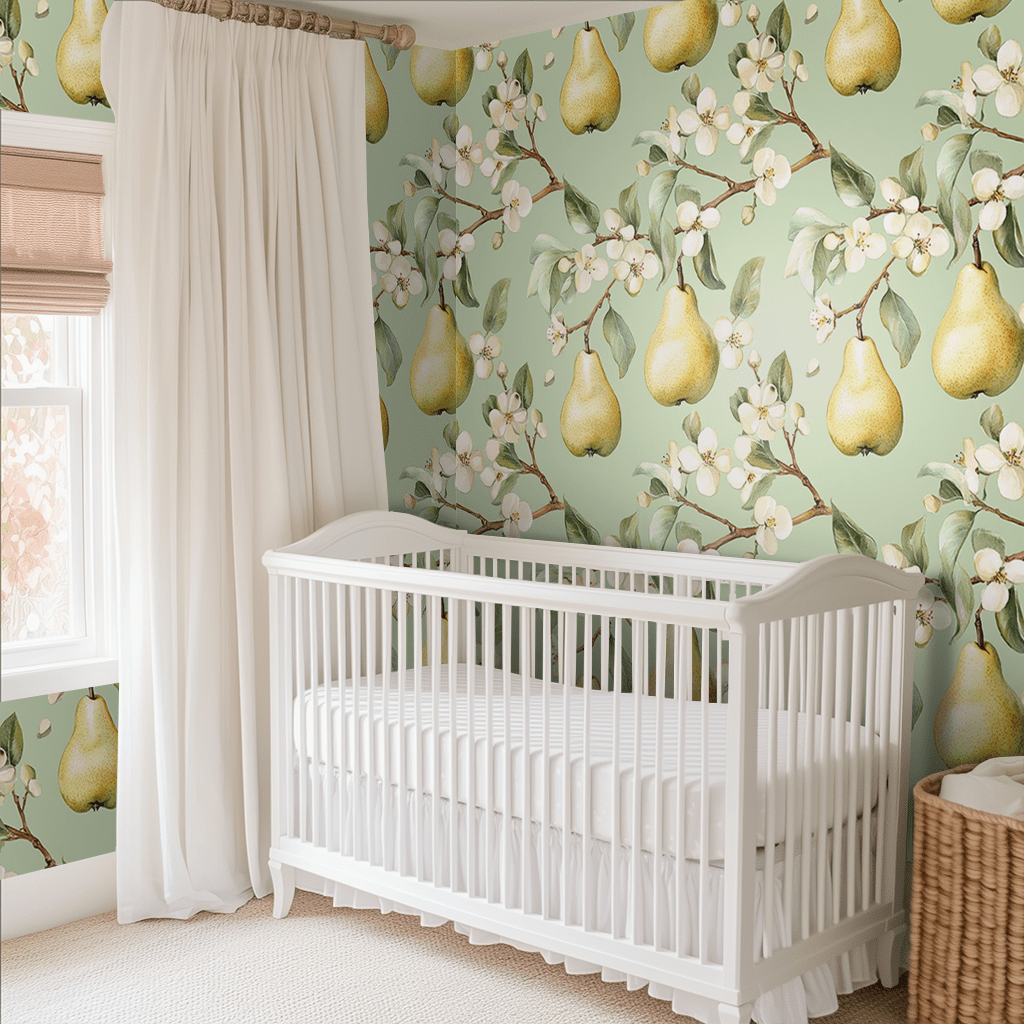 Pear Blossom Wallpaper - Benton Lane Home - Painted Paper