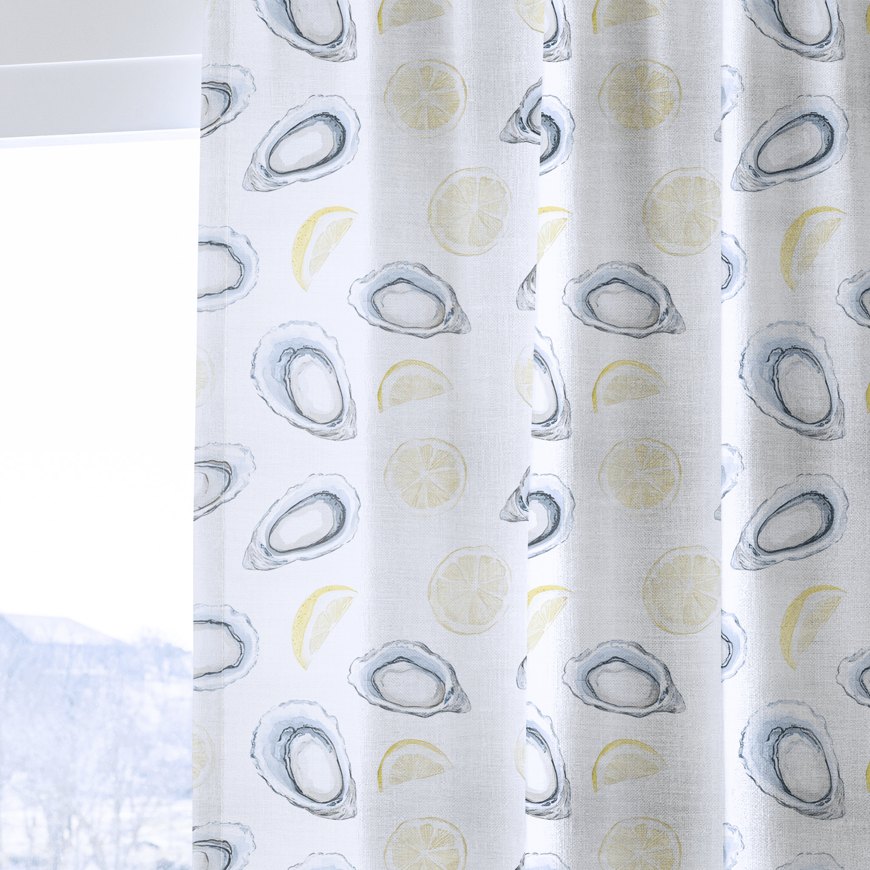 Pearls and Lemons - Drapery - Benton Lane Home - Lemon Park