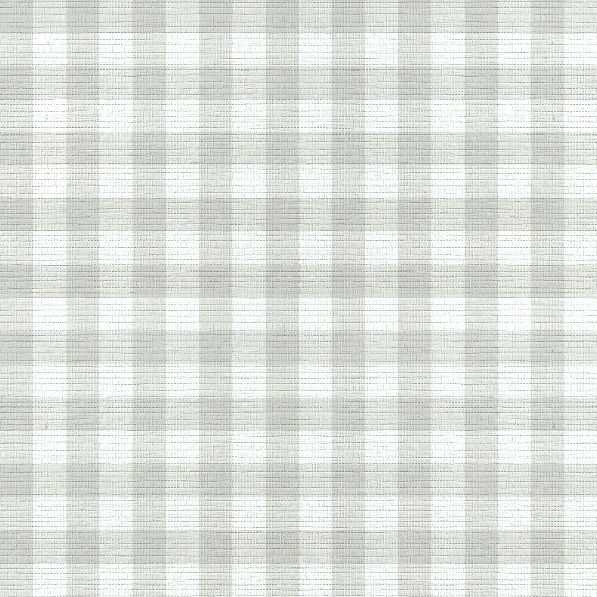 Pearl's Haven Fog Gingham Faux Grasscloth Wallpaper - Lemon Park