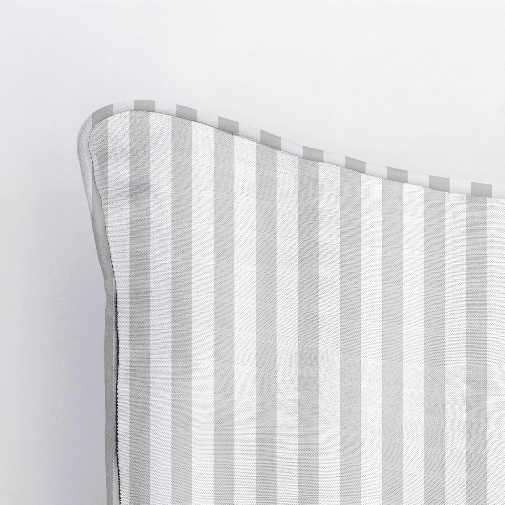 Pearl's Haven Fog Stripes Throw Pillow - Benton Lane Home - Lemon Park