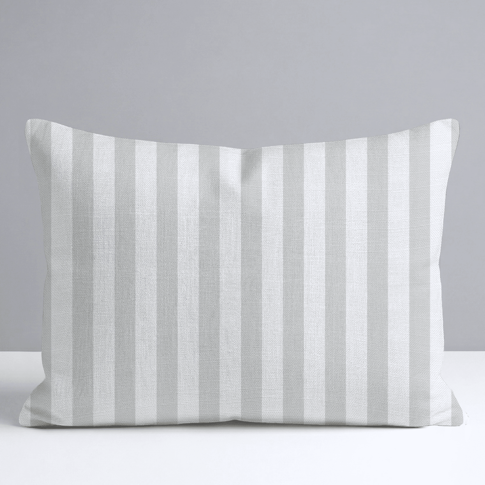 Pearl's Haven Fog Stripes Throw Pillow - Benton Lane Home - Lemon Park