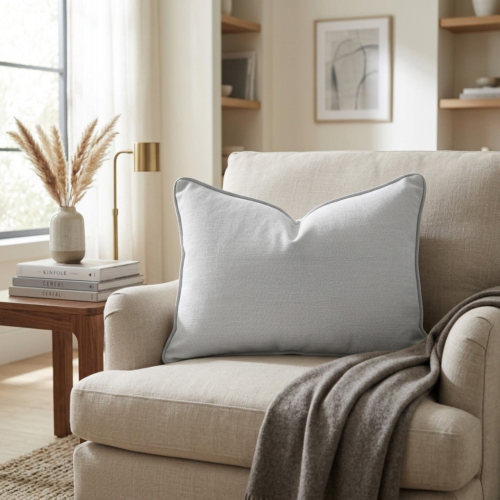 Pearl's Haven Fog Throw Pillow - Benton Lane Home - Lemon Park