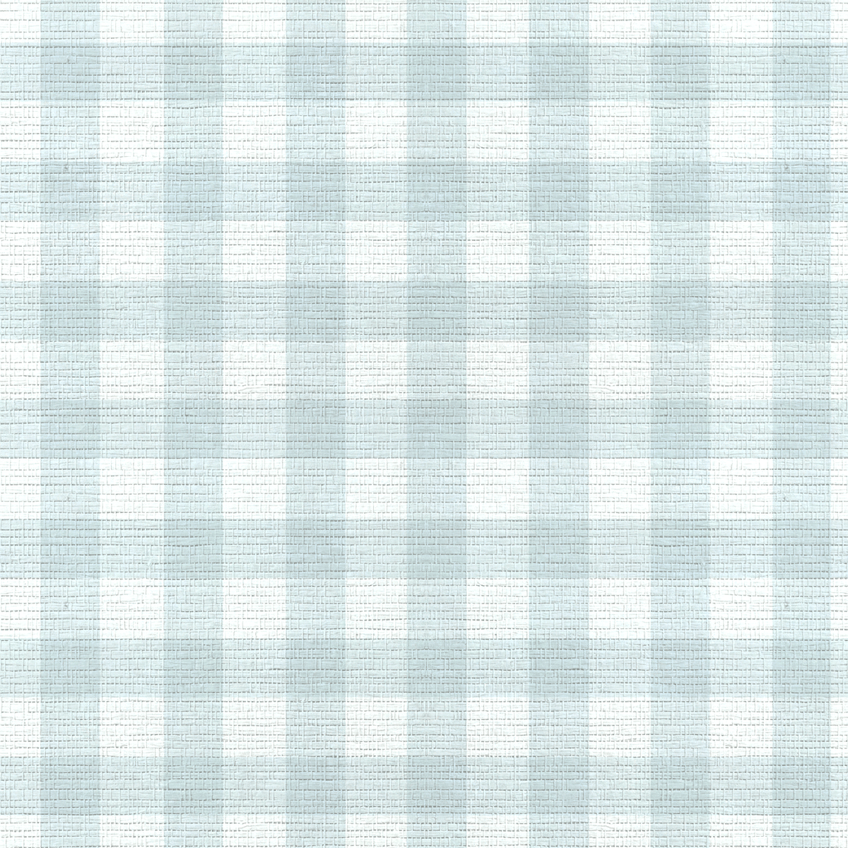 Pearl's Haven Spring Blue Gingham Faux Grasscloth Wallpaper - Lemon Park