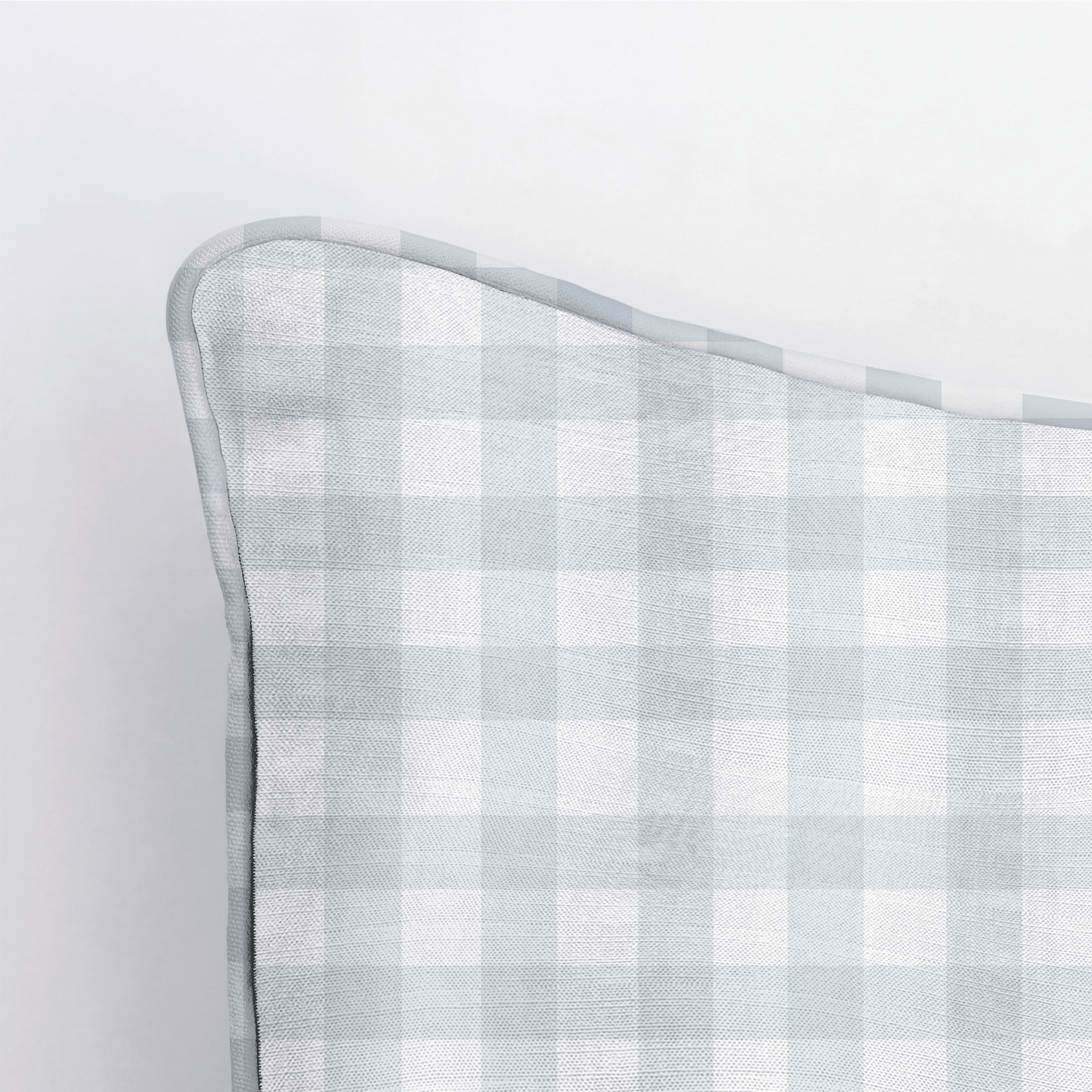 Pearl's Haven Spring Blue Gingham Throw Pillow - Benton Lane Home - Lemon Park