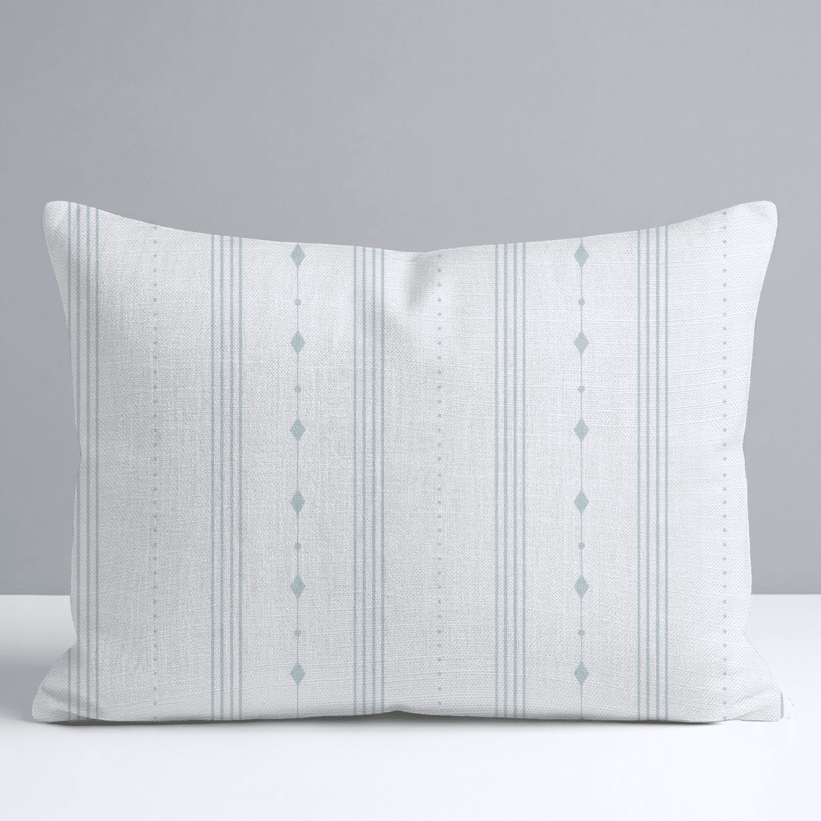 Pearl's Haven Spring Blue Stripes Throw Pillow - Benton Lane Home - Lemon Park