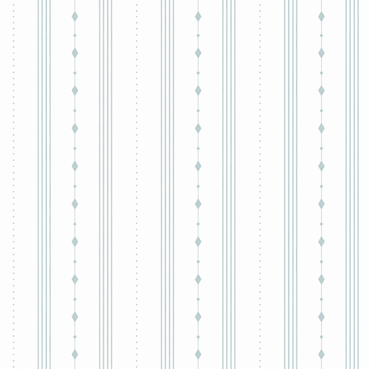 Pearl's Haven Spring Blue Stripes Wallpaper - Lemon Park