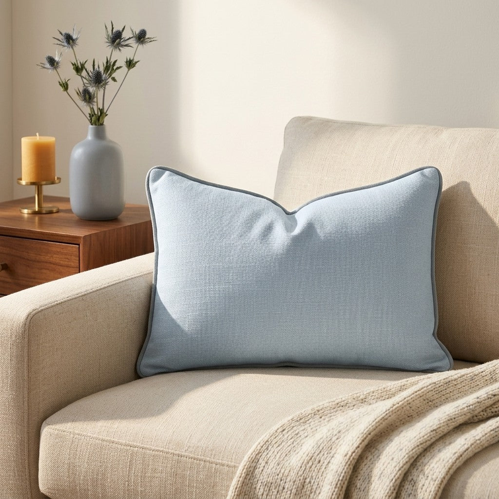 Pearl's Haven Spring Blue Throw Pillow - Benton Lane Home - Lemon Park