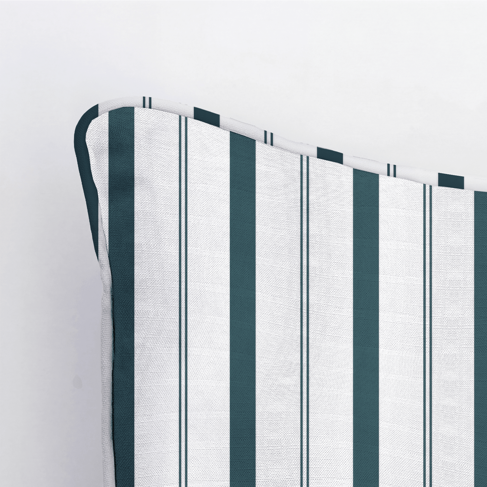 Pearl's Haven Teal Stripes Throw Pillow - Benton Lane Home - Lemon Park