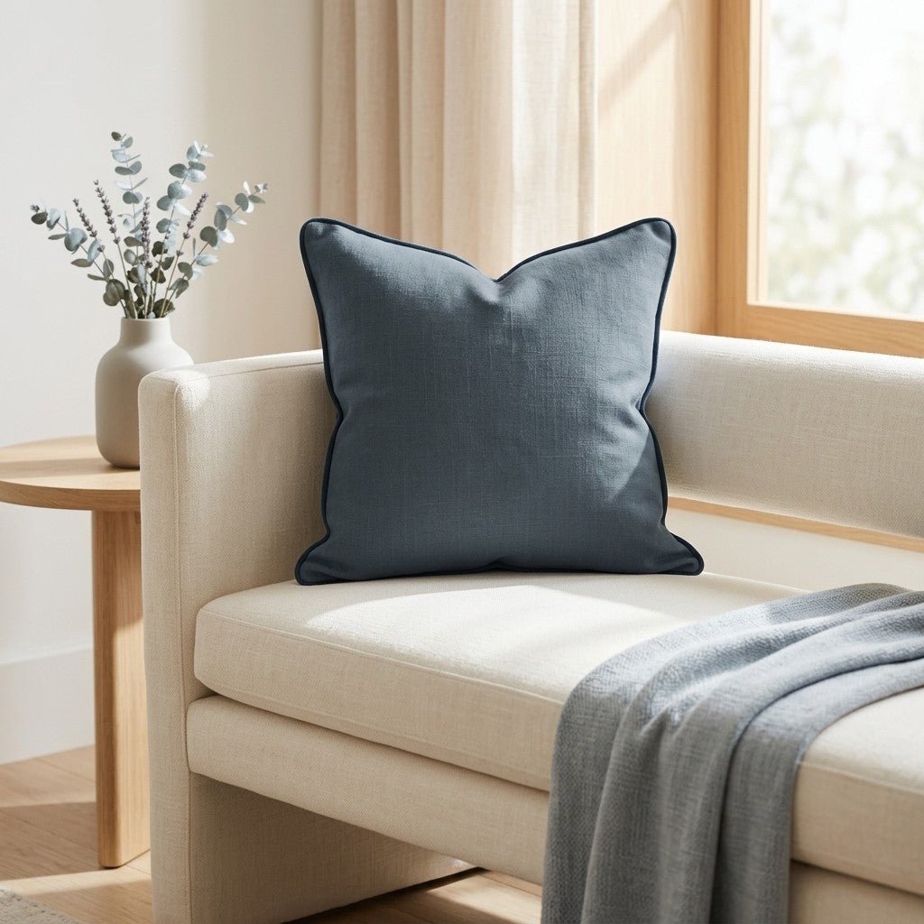 Pearl's Haven Teal Throw Pillow - Benton Lane Home - Lemon Park