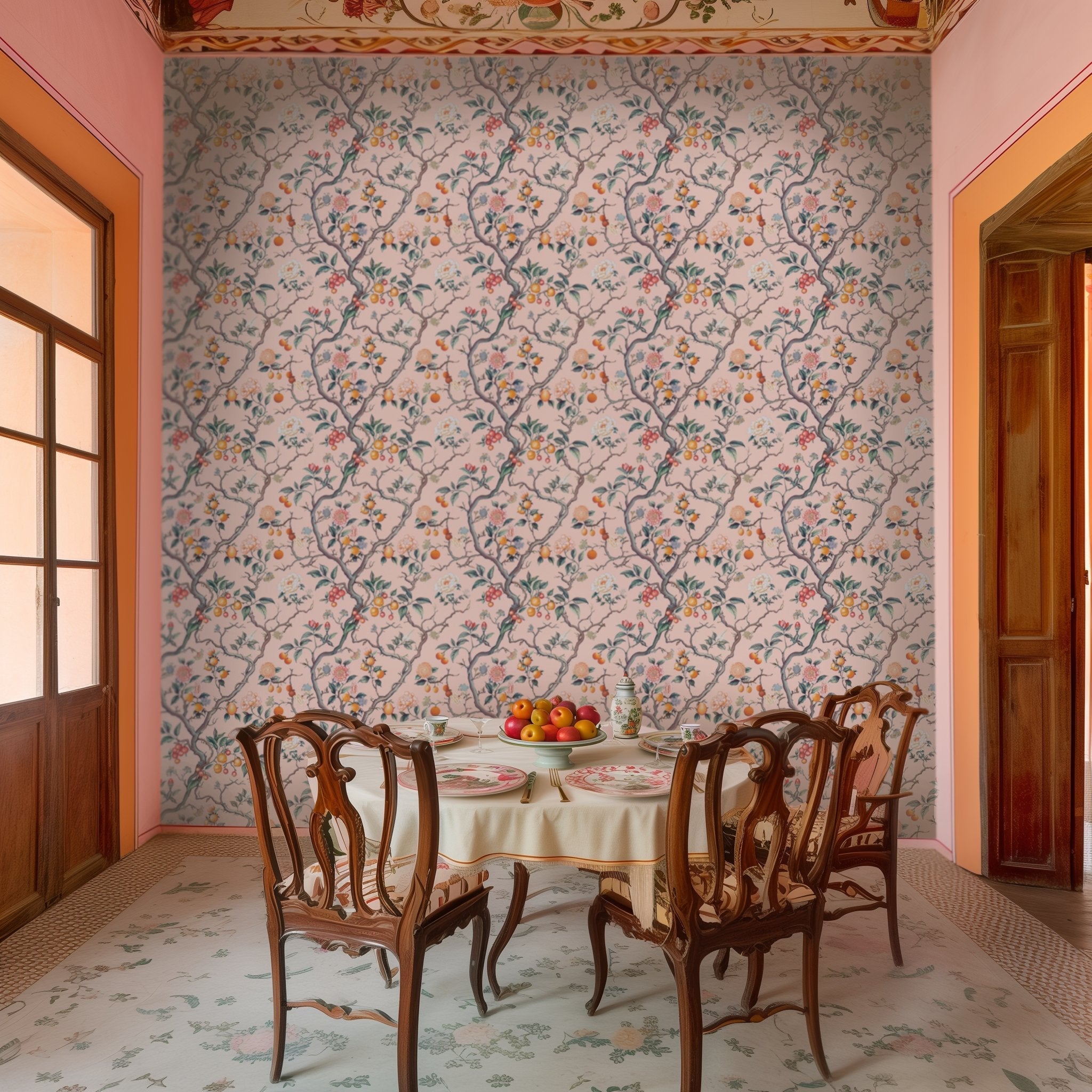 Penelope Floral Wallpaper - Benton Lane Home - Painted Paper