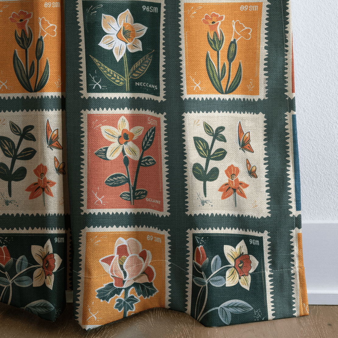 Penelope's Postage - Drapery - Benton Lane Home - Lemon Park