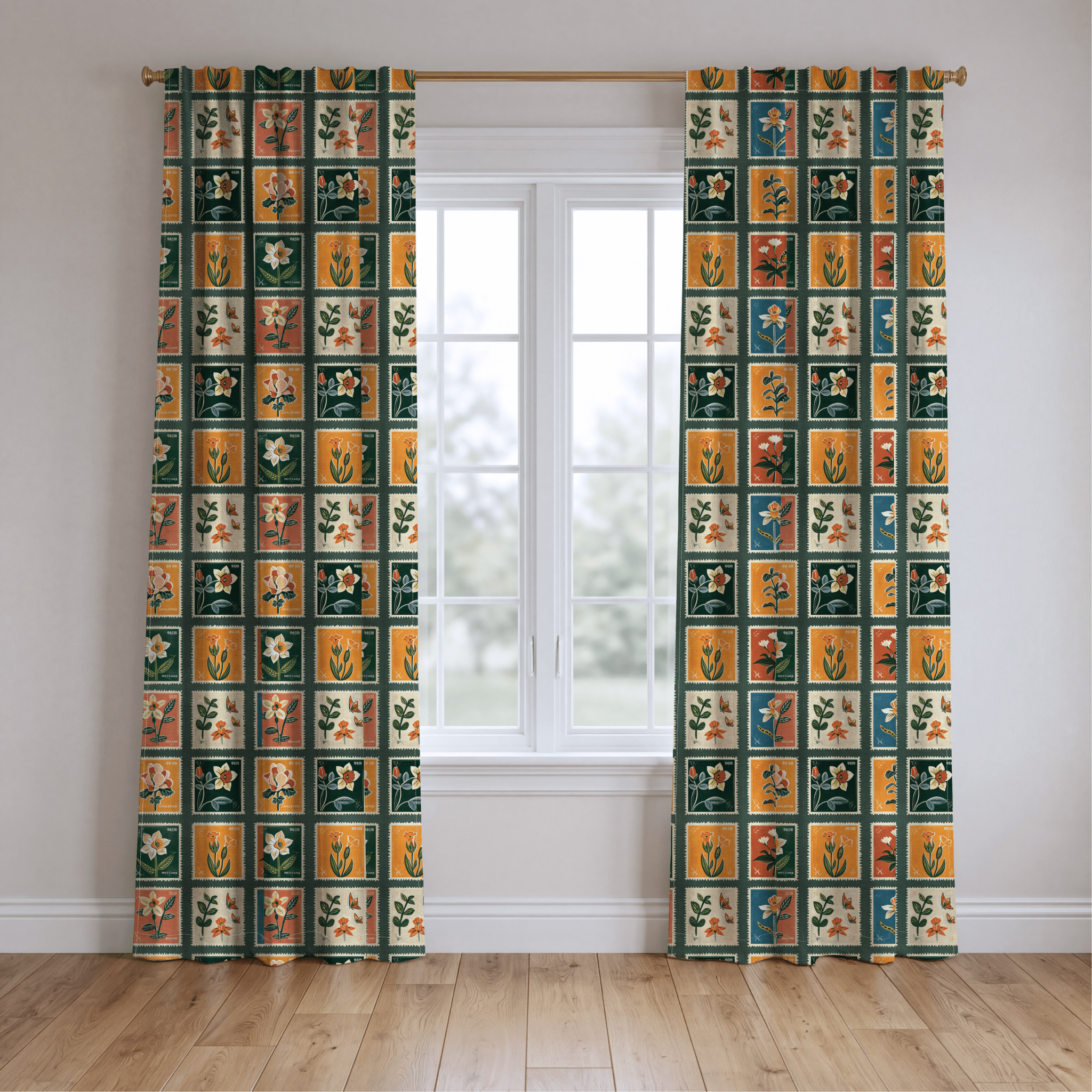 Penelope's Postage - Drapery - Benton Lane Home - Lemon Park