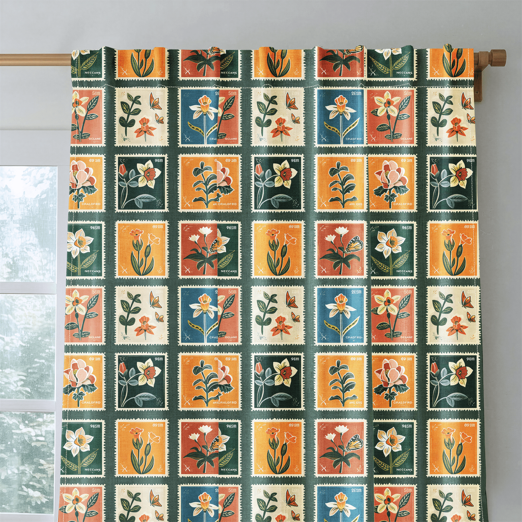 Penelope's Postage - Drapery - Benton Lane Home - Lemon Park