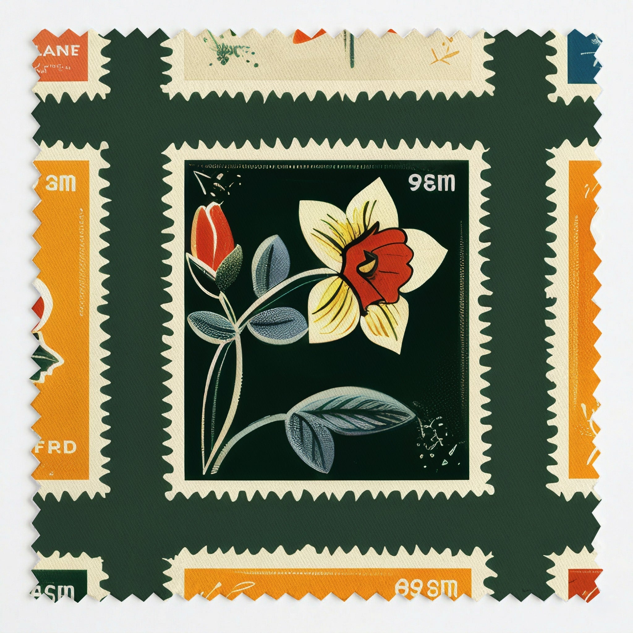 Penelope's Postage - Fabric - Lemon Park
