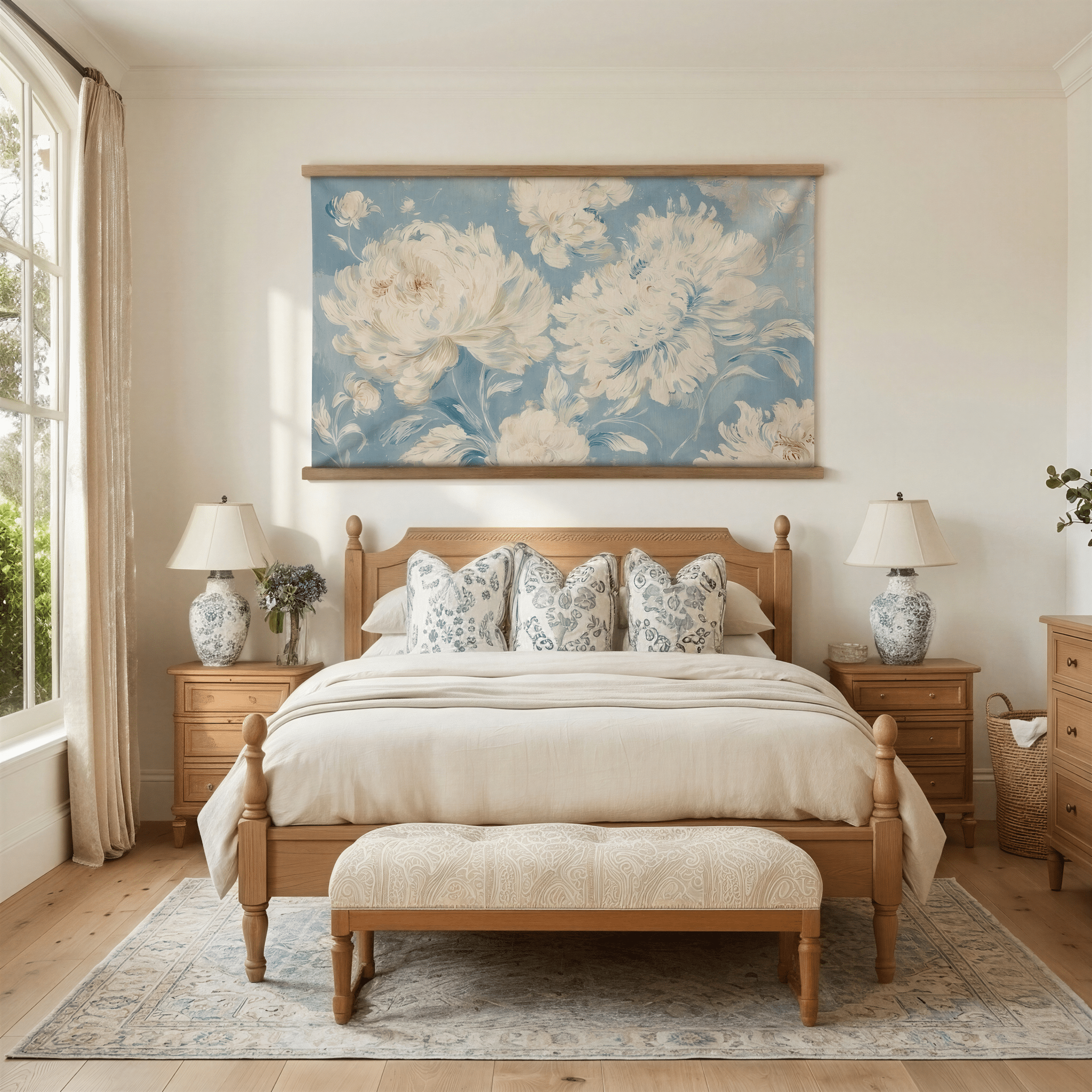Peonies Bloom - Tapestry - Benton Lane Home - Lemon Park