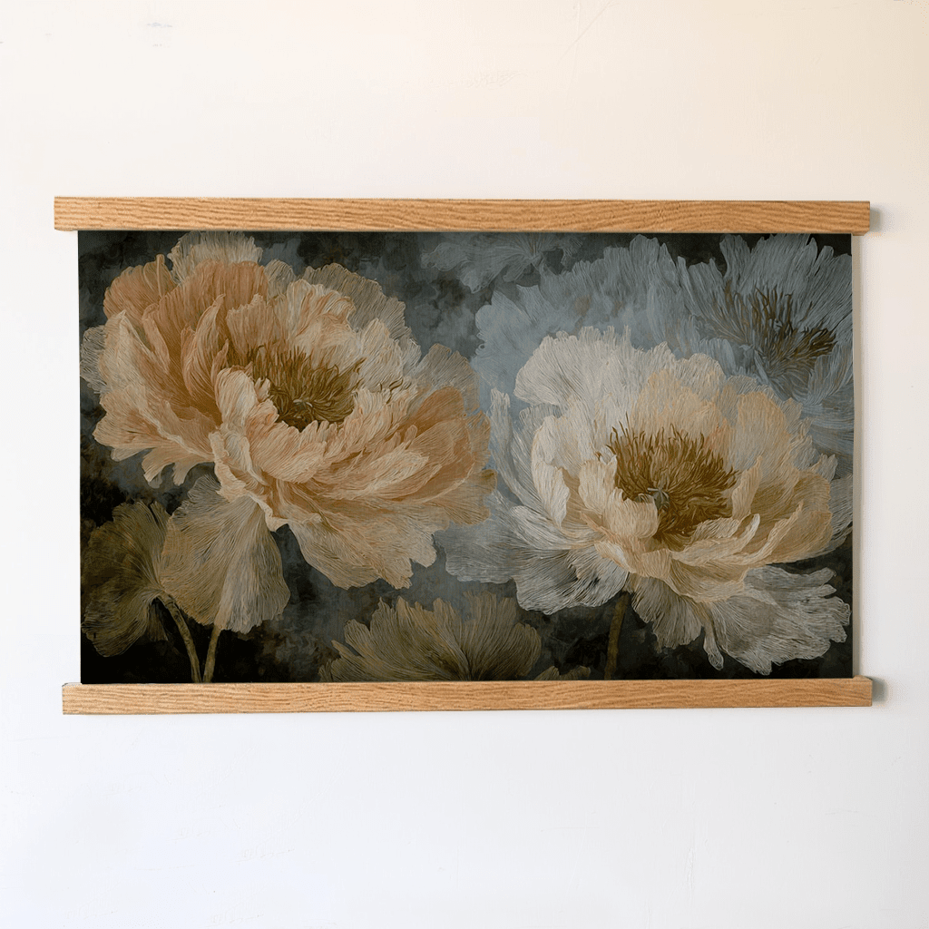 Peony Portrait - Tapestry - Benton Lane Home - Painted Paper