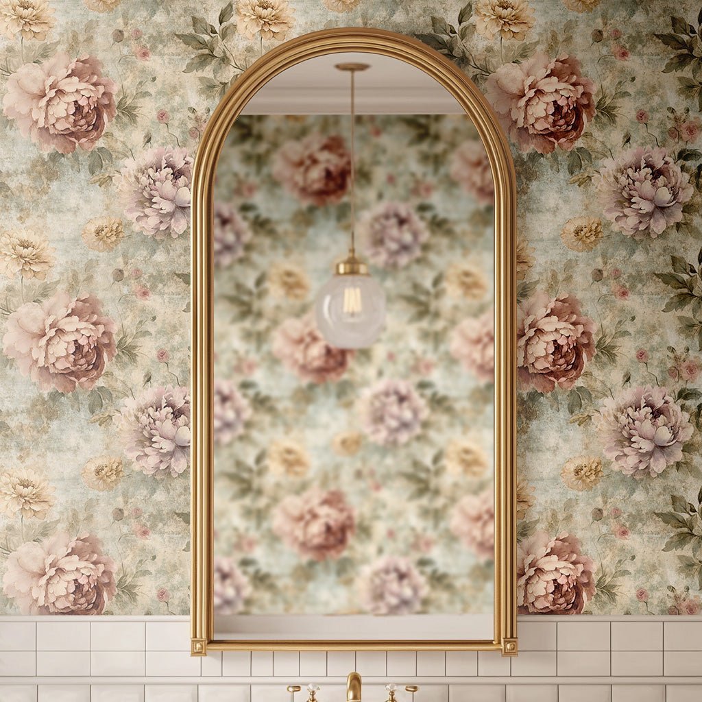 Peony Whispers Wallpaper - Benton Lane Home - Painted Paper