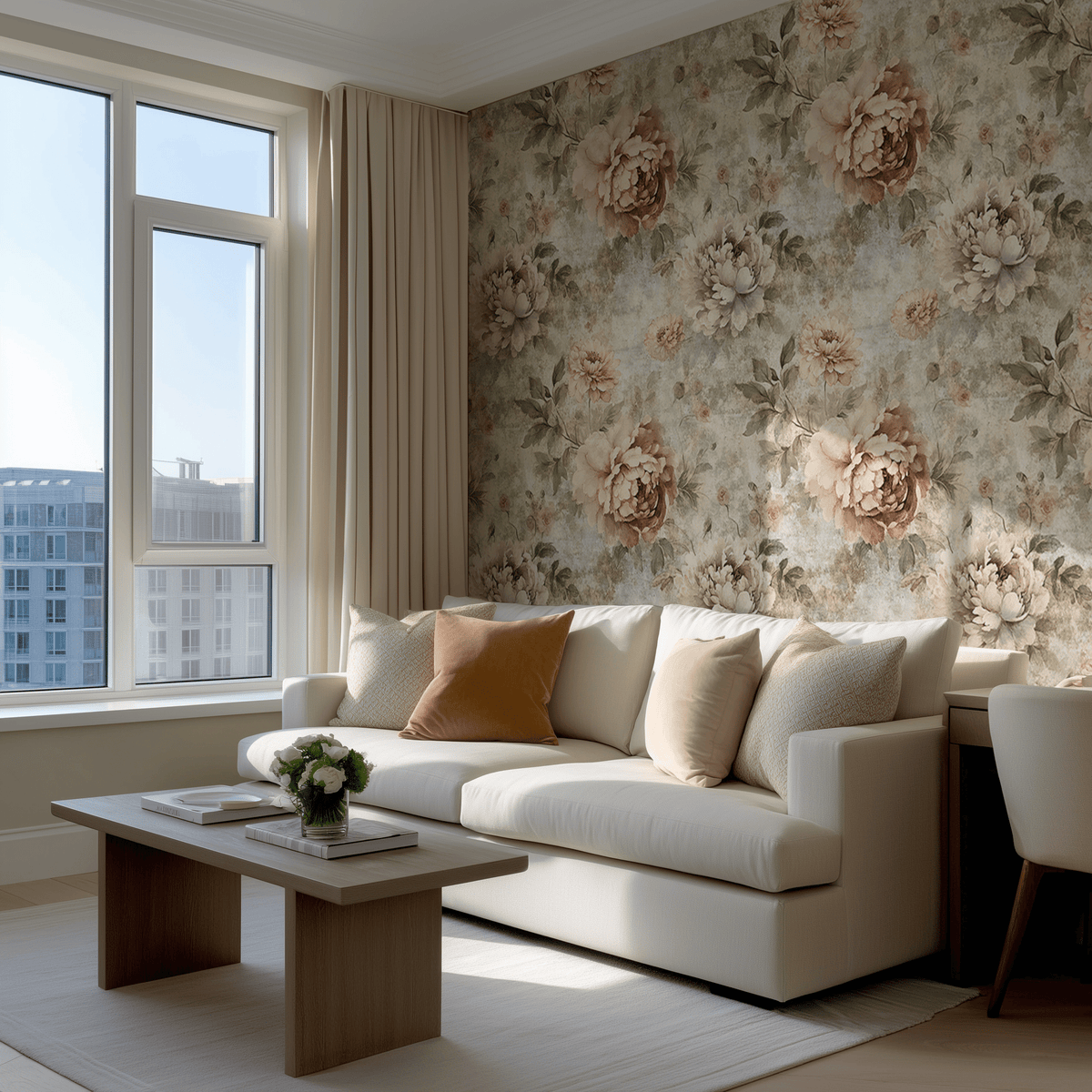 Peony Whispers Wallpaper - Painted Paper