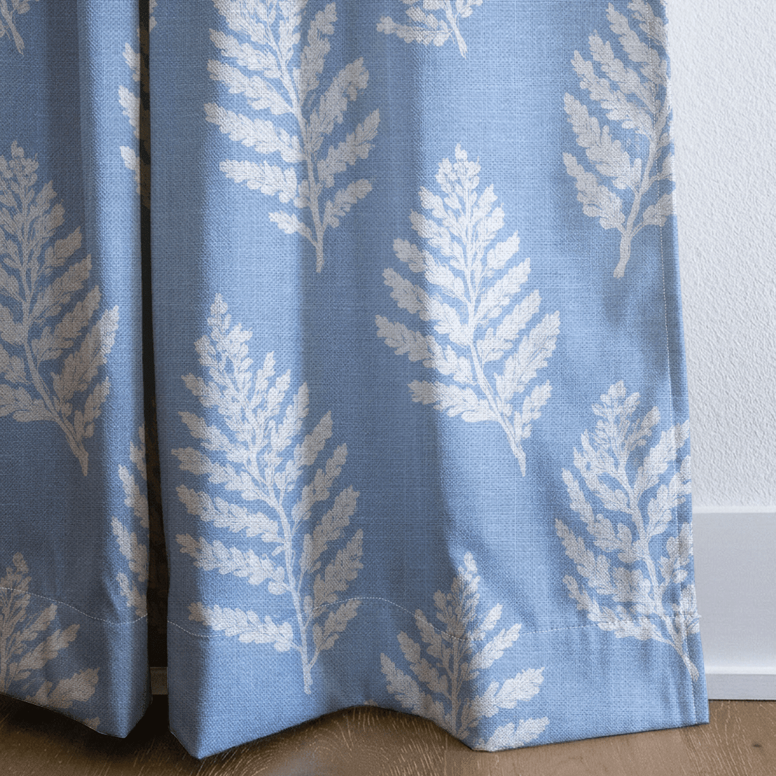 Periwinkle Branches - Drapery - Benton Lane Home - Lemon Park